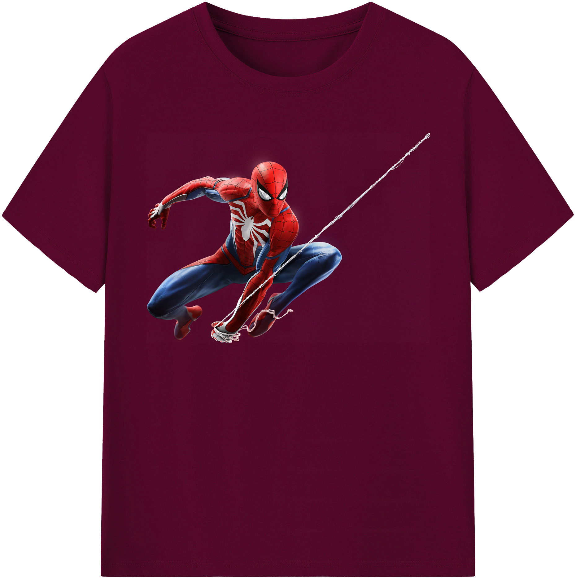 （画像用） Spider Man スパイダーマン レディースカジュアルプリントTシャツ（綿100％）